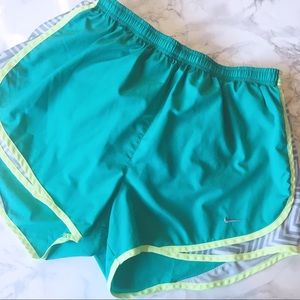 NIKE | Dri-Fit Workout Shorts Green and Yellow